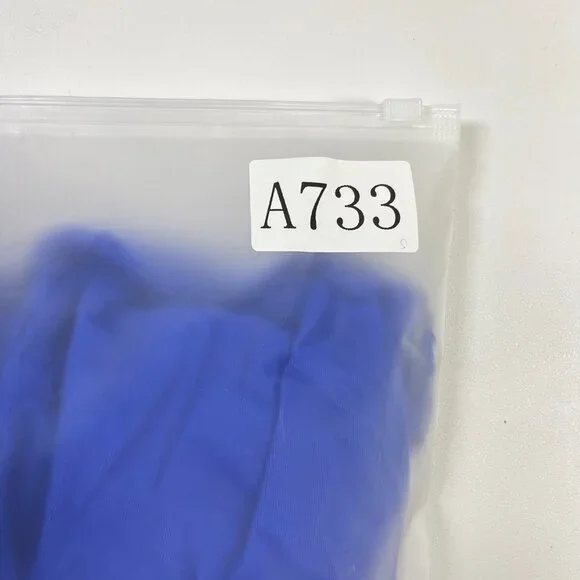 NWOT Farm Rio V Neckline Ruched Blue Maxi Dress Long Sleeves Size M - Picture 12 of 12